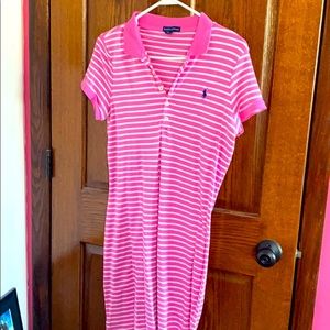 Ralph Lauren Polo Dress Pink and white stripes